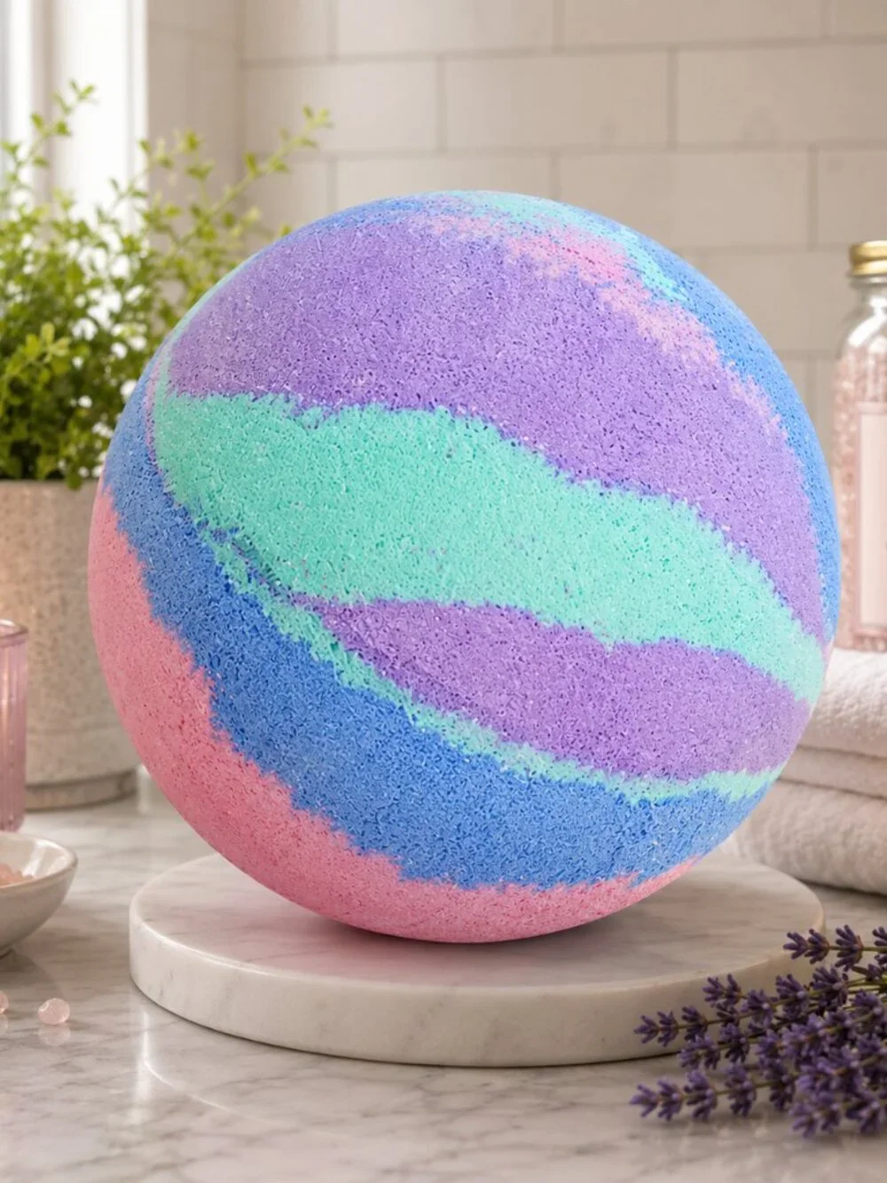 Bath Bombs XL Skittles Scent Giant 1.5 lb Handmade Fizzy Moisturizing Spa Gift